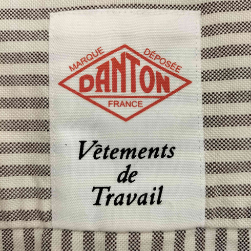 ダントン DANTON 先染コットンビエラ 起毛 バンドカラーシャツ レディース 34