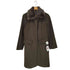 ベルタボーノ BELTA BUONO cashmere カシミヤ混襟ファー比翼ステンカラーコート レディース