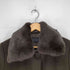 ベルタボーノ BELTA BUONO cashmere カシミヤ混襟ファー比翼ステンカラーコート レディース