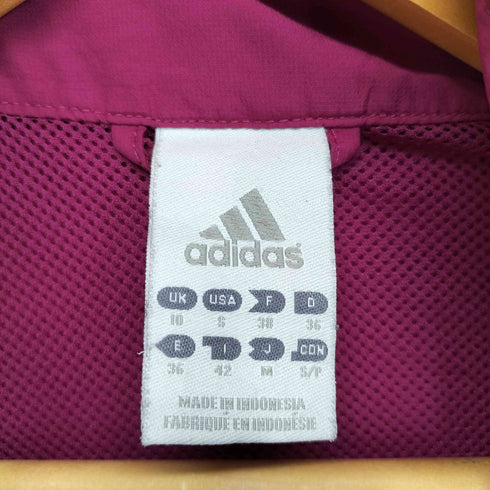 アディダス adidas 裏地メッシュナイロンジャケット レディース M