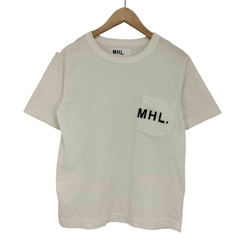 エムエイチエル MHL. PRINTED COTTON JERSEY LOGO T-SHIRT レディース S