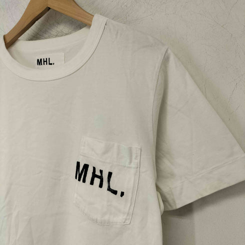 エムエイチエル MHL. PRINTED COTTON JERSEY LOGO T-SHIRT レディース S