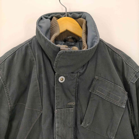 ジースターロー G-STAR RAW リップストップ GS.3301 裏地キルティング ネックニット ボンバー ジャケット ブルゾン メンズ import:XL