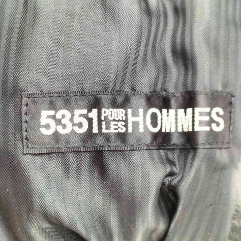 ゴーサンゴーイチプールオム 5351 POUR LES HOMMES Semi Double Riders Jacket やぎ革 ゴートレザー セミダブルライダースジャケット メンズ