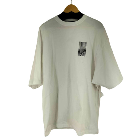 バレンシアガ BALENCIAGA 21AW バーコードロゴ クルーネックTシャツ メンズ import:XS