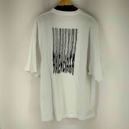 バレンシアガ BALENCIAGA 21AW バーコードロゴ クルーネックTシャツ メンズ import:XS