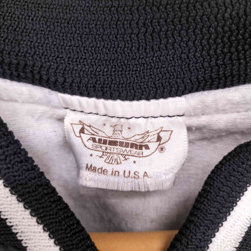 アーバンスポーツウェア AUBURN SPORTSWEAR 90s USA製 ワッペンデザインサテンスタジャン メンズ