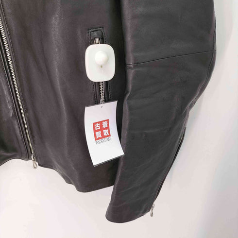 ゴーサンゴーイチプールオム 5351 POUR LES HOMMES 羊革 シープレザー チンスト付 シングル ライダース ジャケット メンズ JPN:46