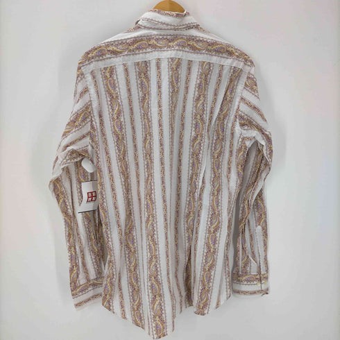 エトロ ETRO ペイズリー柄 総柄 ストライプ L/S シャツ メンズ import:L