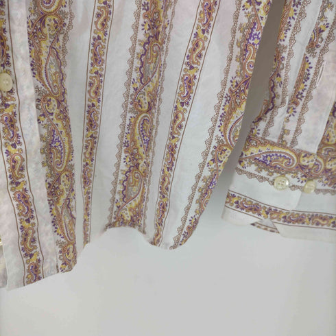 エトロ ETRO ペイズリー柄 総柄 ストライプ L/S シャツ メンズ import:L