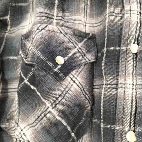 リーバイスレッド Levis RED シャドーチェック ネル ウエスタンシャツ オンブレ メンズ import:XL