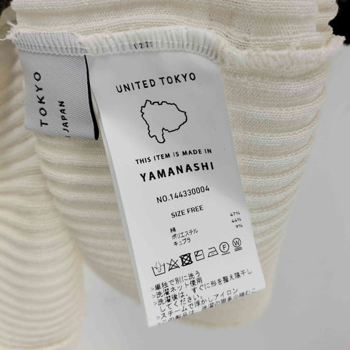 ユナイテッドトウキョウ UNITED TOKYO 24ss シアーカラーラインリブニット レディース FREE