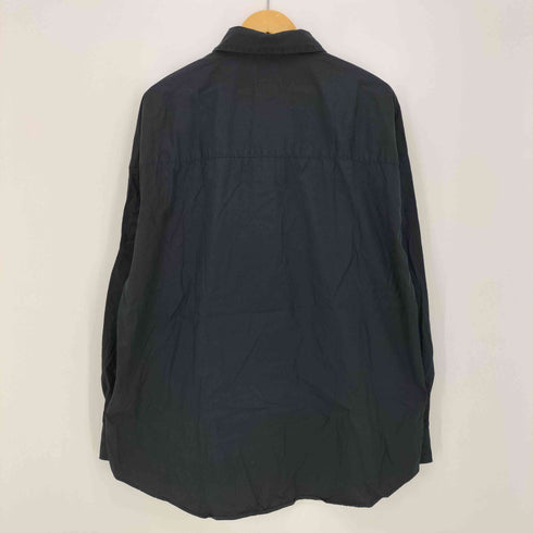ディーゼル DIESEL S-DOUBLY-PLAIN-NW ワンポイントロゴステッチ オーバーサイズ 長袖シャツ メンズ import:L