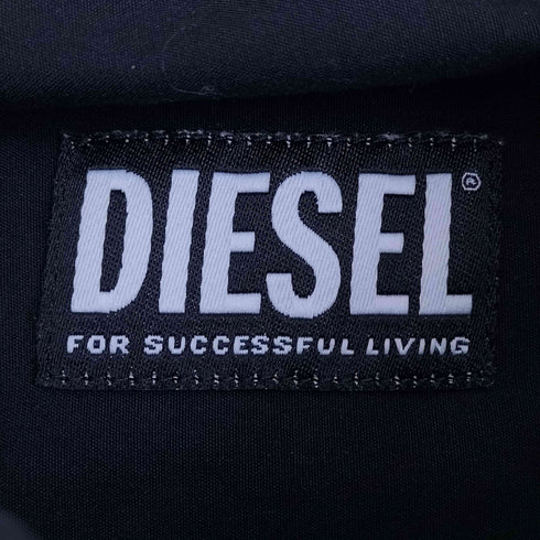 ディーゼル DIESEL S-DOUBLY-PLAIN-NW ワンポイントロゴステッチ オーバーサイズ 長袖シャツ メンズ import:L