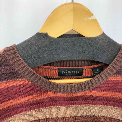 ヴァンヒューゼン VAN HEUSEN 90s 3D コットンニットセーター メンズ import:XL