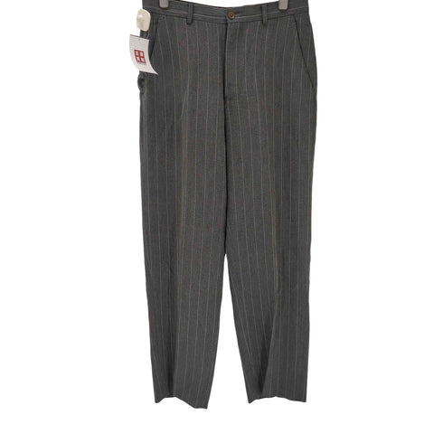 アルマーニコレツィオーニ ARMANI COLLEZIONI 90-00S チョークストライプ ストレート スラックス パンツ メンズ 44