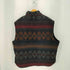 ウールリッチ WOOLRICH 80-90s USA製 NORDIC NAVAJO 裏キルティング ウールベスト メンズ import:XL