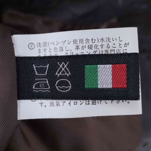イタリア製 シープレザー シングルライダースジャケット レディース import:S