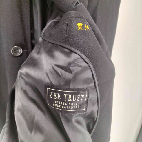 ZEE TRUST pure cashmere カシミヤ100比翼ステンカラーコート メンズ M