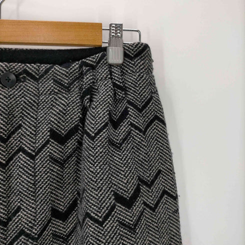 ドゥルカマラ Dulcamara ウール ヘリンボーン ワイド ガウチョ クロップド パンツ メンズ JPN:1