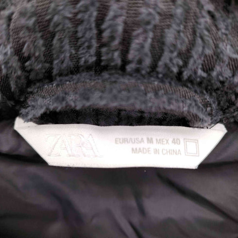 ザラ ZARA ジャカード パフジャケット 中綿 ブルゾン メンズ import:M