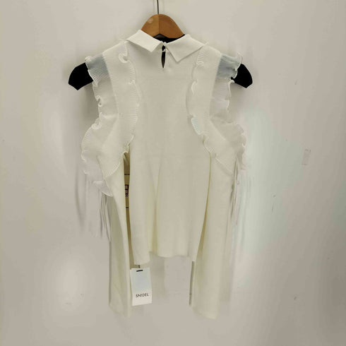 スナイデル snidel 25ss プリーツフリルニットプルオーバー レディース FREE