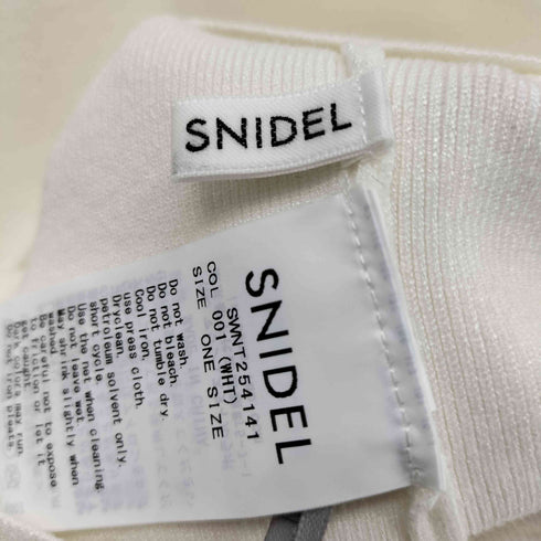 スナイデル snidel 25ss プリーツフリルニットプルオーバー レディース FREE