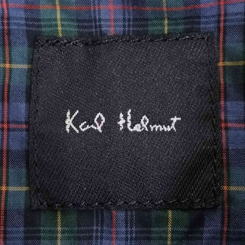 カールヘルム Karl Helmut GOLF 裏地チェック コットン スウィングトップジャケット メンズ