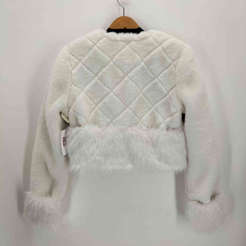 M ME EME Shine bijou fake far jacket レディース FREE