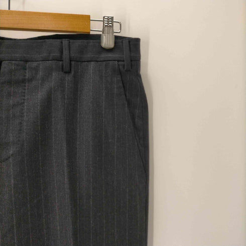 ジョルジオアルマーニ Giorgio Armani 10S イタリア製 VIRGIN WOOL バージンウール ストライプ 2B テーラード ノータック スラックス パンツ スーツ セットアップ メンズ 50