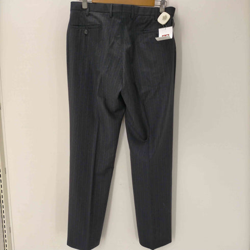 ジョルジオアルマーニ Giorgio Armani 10S イタリア製 VIRGIN WOOL バージンウール ストライプ 2B テーラード ノータック スラックス パンツ スーツ セットアップ メンズ 50
