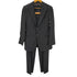 ジョルジオアルマーニ Giorgio Armani 10S イタリア製 VIRGIN WOOL バージンウール ストライプ 2B テーラード ノータック スラックス パンツ スーツ セットアップ メンズ 50
