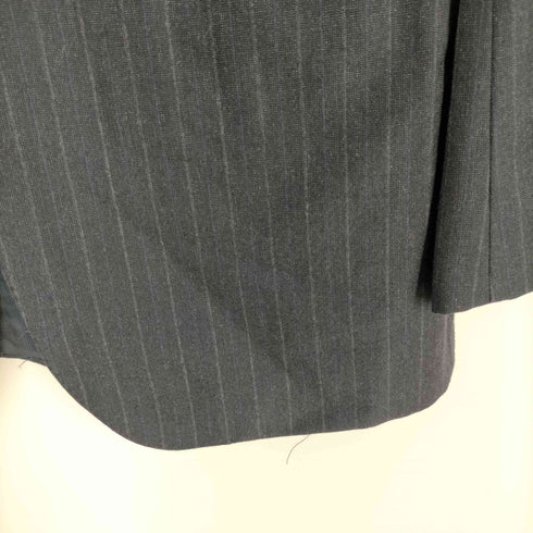 ジョルジオアルマーニ Giorgio Armani 10S イタリア製 VIRGIN WOOL バージンウール ストライプ 2B テーラード ノータック スラックス パンツ スーツ セットアップ メンズ 50