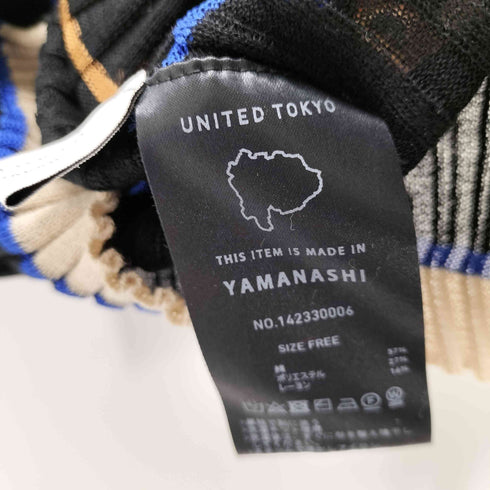ユナイテッドトウキョウ UNITED TOKYO マルチカラーシャーリングサマーハーフニット レディース FREE