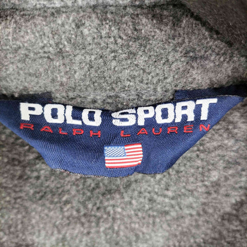 ポロスポーツラルフローレン POLO SPORT RALPH LAUREN 90s USA製 フルジップ スウィングトップ フリースジャケット メンズ XXL