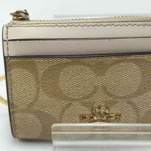 コーチ COACH ミニ スキニー ID ケース イン シグネイチャー コイン ケース レディース