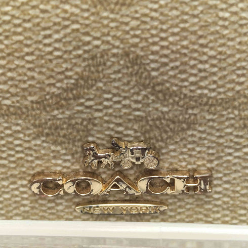 コーチ COACH ミニ スキニー ID ケース イン シグネイチャー コイン ケース レディース