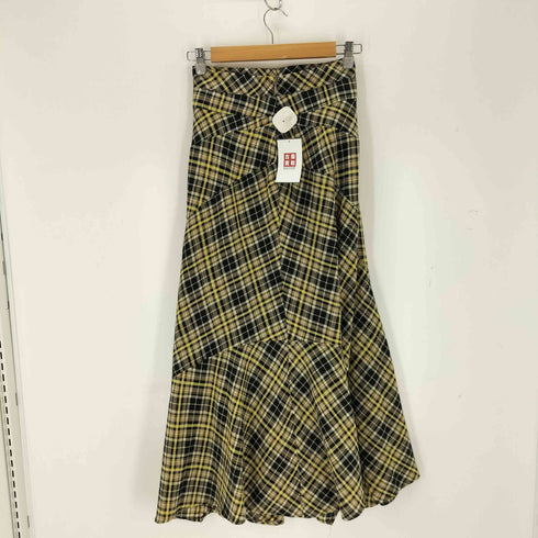 メゾンスペシャル MAISON SPECIAL Random Plaid Flare Skirt レディース JPN:36