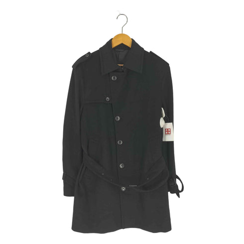 シーケーカルバンクライン ck Calvin Klein ウールアンゴラ ベルト付き ステンカラーコート メンズ import:M