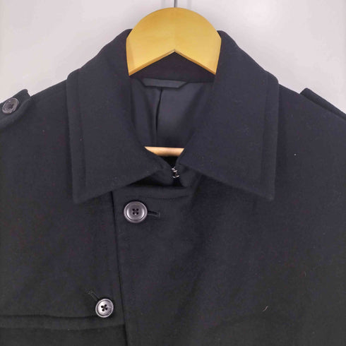 シーケーカルバンクライン ck Calvin Klein ウールアンゴラ ベルト付き ステンカラーコート メンズ import:M