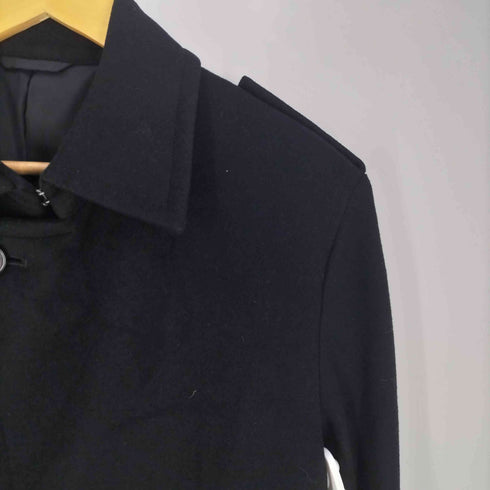 シーケーカルバンクライン ck Calvin Klein ウールアンゴラ ベルト付き ステンカラーコート メンズ import:M