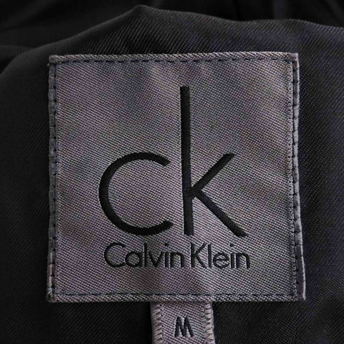 シーケーカルバンクライン ck Calvin Klein ウールアンゴラ ベルト付き ステンカラーコート メンズ import:M