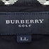 バーバリーゴルフ BURBERRY GOLF ロゴ刺繍 襟袖ノバチェック ハイネックポロシャツ メンズ LL