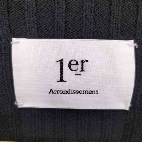 プルミエアロンディスモン 1er Arrondissement プルミエアロンディスモン ウール混 リブニット フレアワンピース レディース