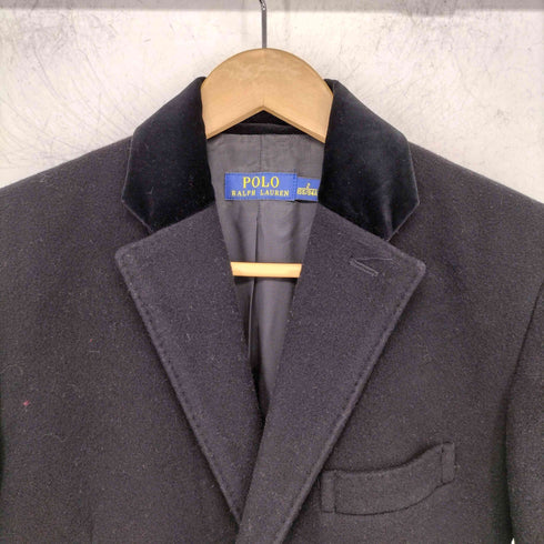 ポロラルフローレン POLO RALPH LAUREN 襟ベロア ウール混 チェスターコート メンズ 2