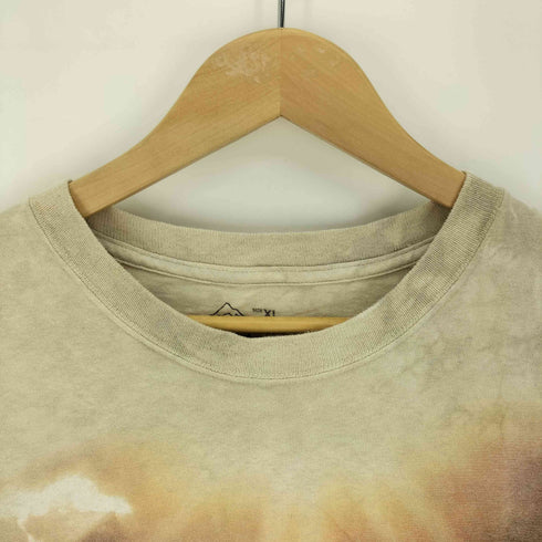 ザマウンテン the mountain タイダイ染め プリント S/S クルーネック Tシャツ メンズ import:XL