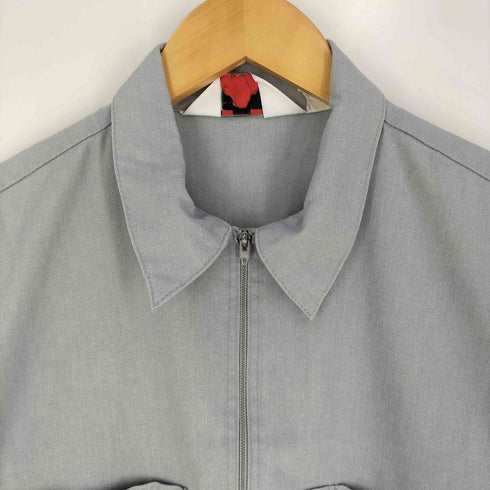ベンデイビス BEN DAVIS 80S USA製 ハーフジップ S/S ワークシャツ メンズ import:M