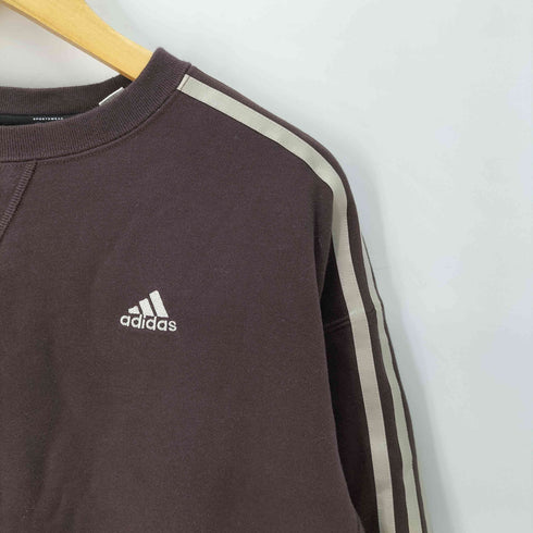 アディダス adidas エッセンシャルズ プラス スリーストライプス フレンチテリー クルーネックスウェットシャツ レディース import:S