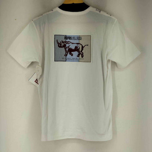 パパス papas サイ ショルダーロゴ Tシャツ メンズ