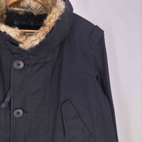 SURPLUS+PLUS ラビットファー ライナー付き モッズコート メンズ